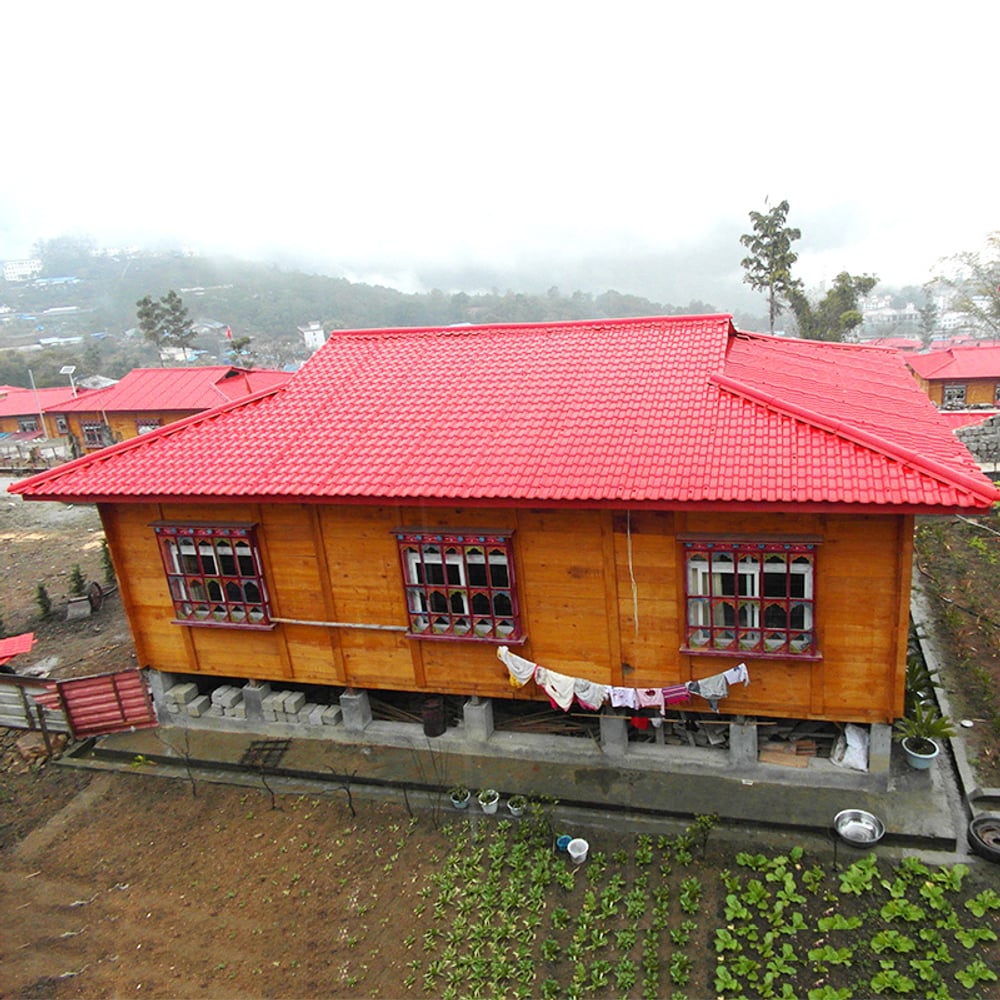 『广东高益』新农村建房,用琉璃瓦好还是合成树脂瓦好?